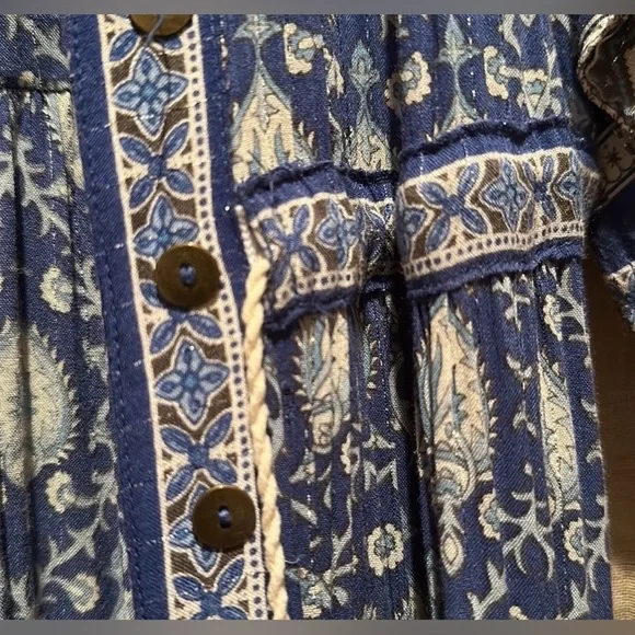 Spell and The Gypsy Collective RARE Oracle Indigo Dress/ Duster, Size Medium - Picture 9 of 10